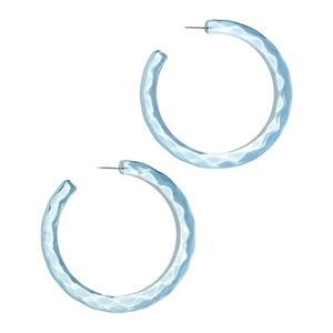 3/$70 item! BaubleBar Textured Lucite Hoop Earring